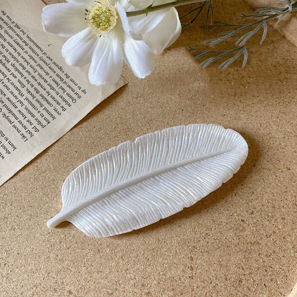 [Hàng mới về] Đĩa trưng bày móng tay nghệ thuật hình lông vũ sáng tạo tiện lợi