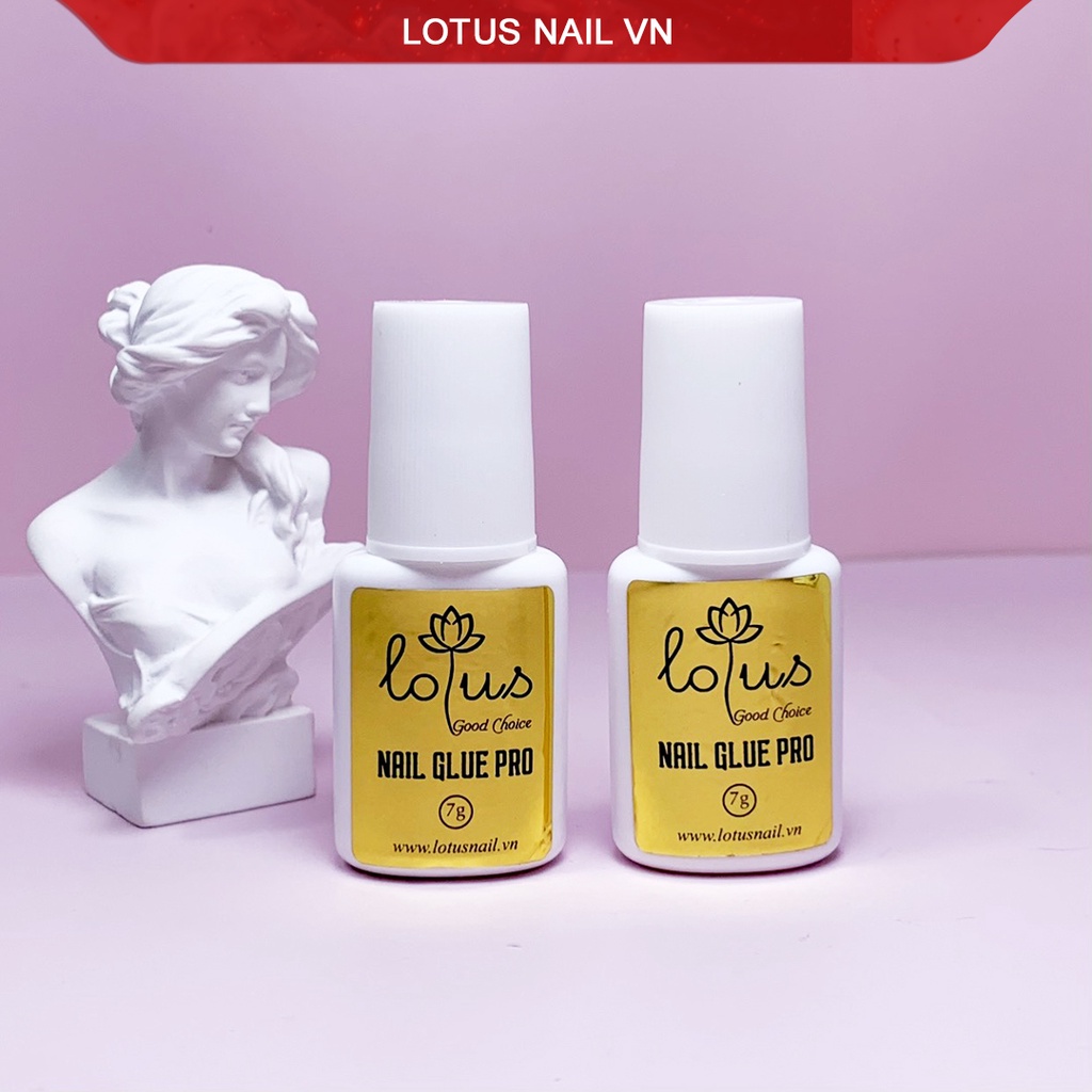 Keo dán móng, nail glue Lotus Pro siêu chắc 7g