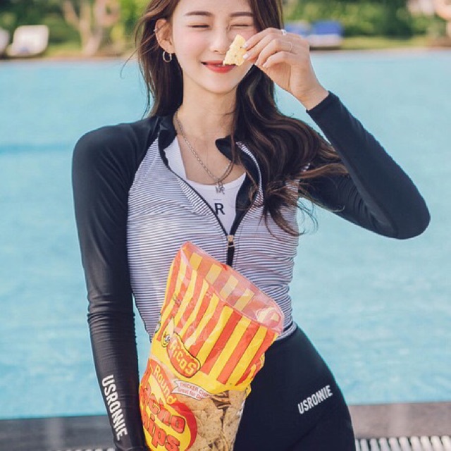 Đồ bơi tay dài khoá kéo quần dài mẫu mới(kèm hình thật) | BigBuy360 - bigbuy360.vn