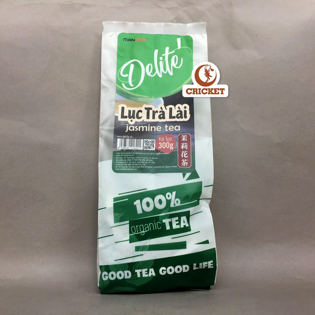 Lục Trà Lài túi lọc CAO CẤP DELITE (300g) _ Hàng Chất Lượng Đủ Chuẩn Xuất Khẩu - Nguyên liệu trà sữa hảo hạng | BigBuy360 - bigbuy360.vn