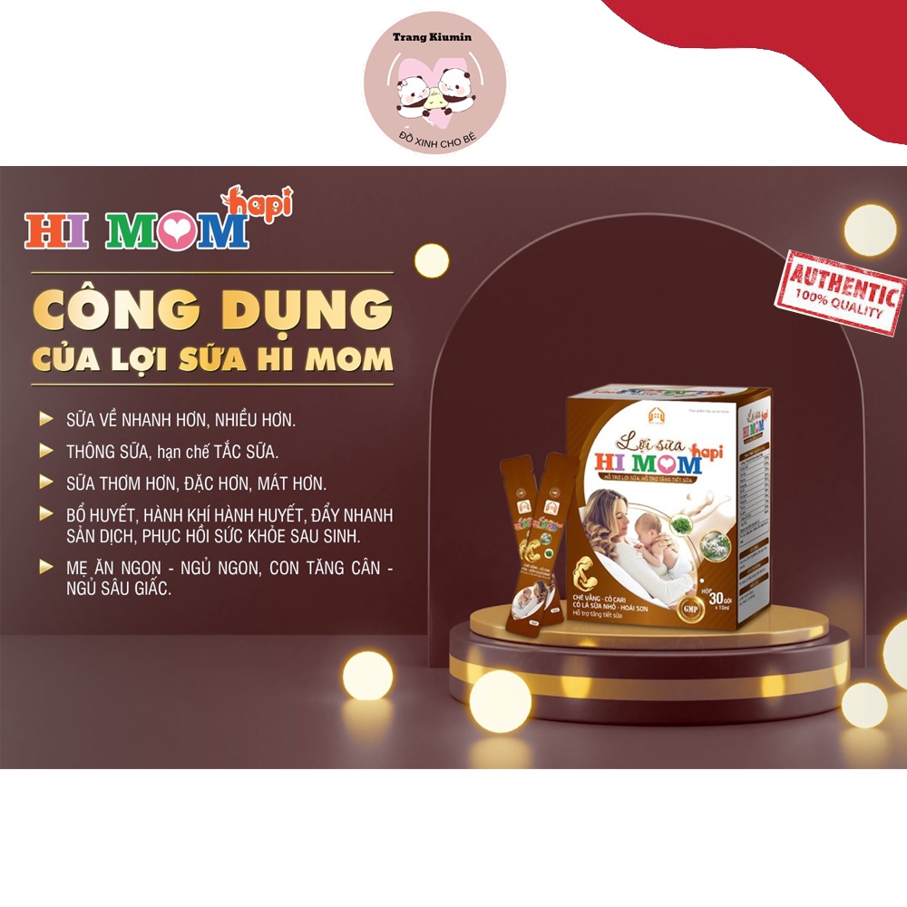 Lợi Sữa HaPi-Giúp Gọi Sữa Về, Mát Sữa, Thông Tắc Tuyến Sữa, Có Chè Vằng,Cỏ Sữa tốt Cho Mẹ Sau Sinh Đang Cho Bé Ti