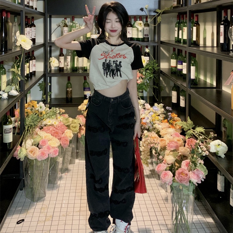 Áo Thun Tay Ngắn Dáng Ôm In Họa Tiết Đơn Giản Thời Trang Mùa Hè Cho Nữ