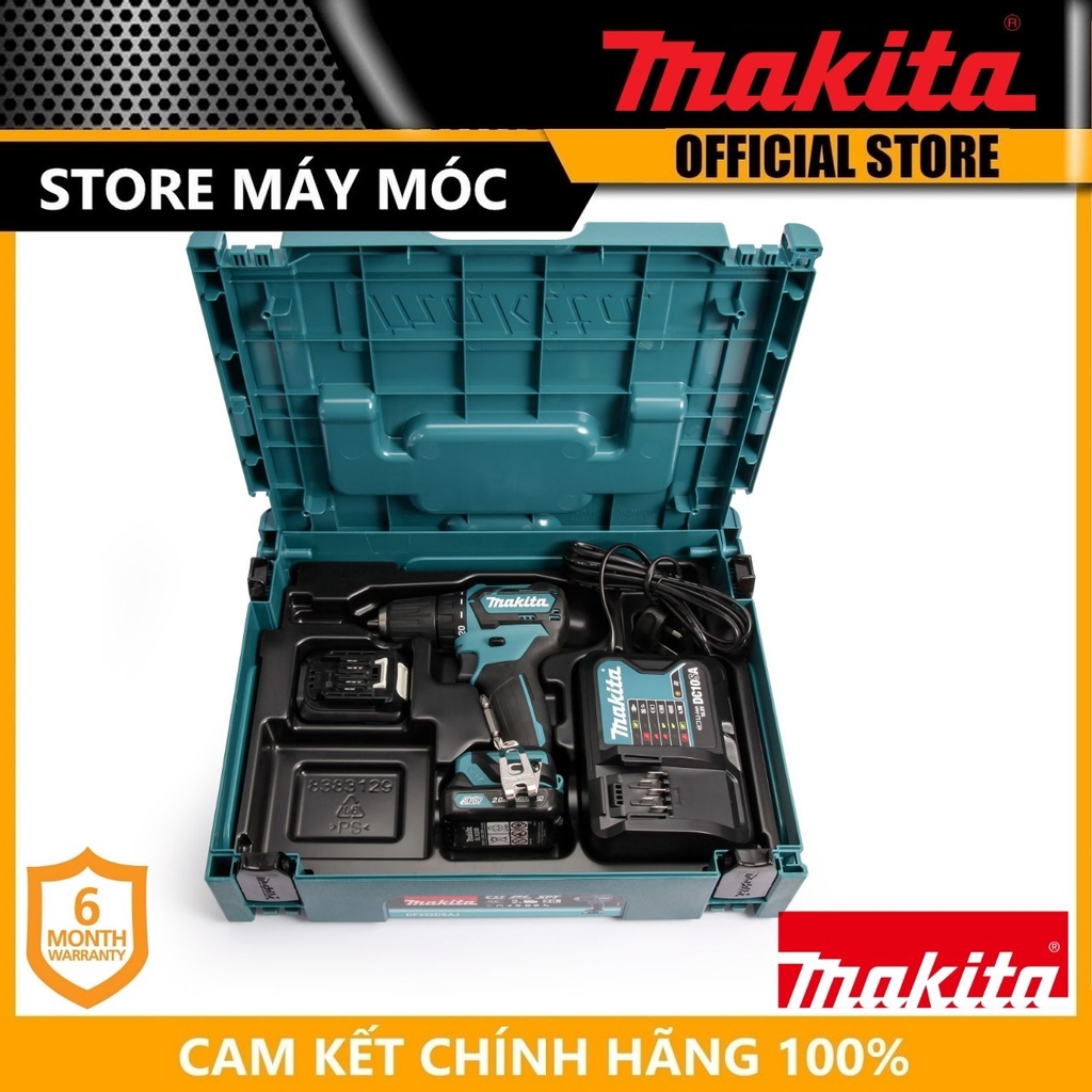 MÁY KHOAN VẶN VÍT DÙNG PIN 10MM 250W MAKITA DF332DSAE- HÀNG CHÍNH HÃNG