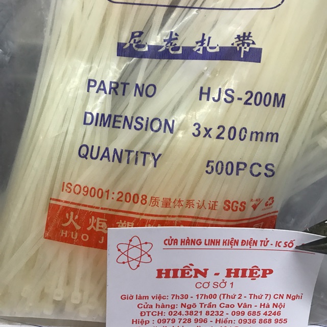 Dây thít 3 nhân 200 gói 500 cái