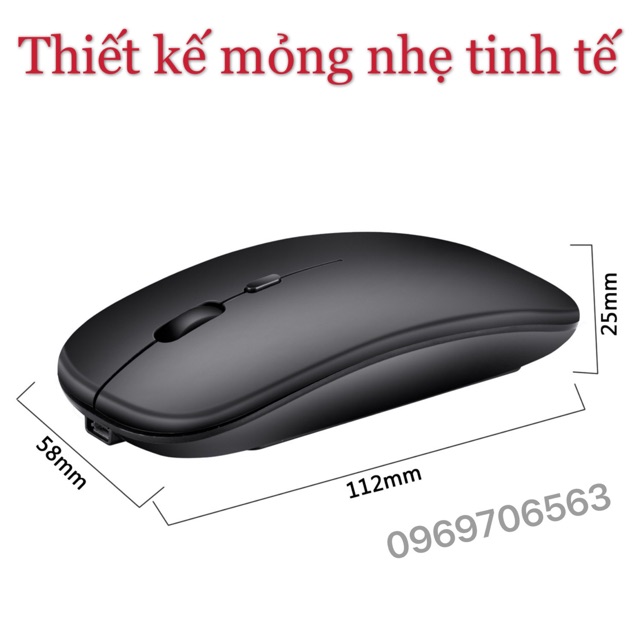 Chuột Không Dây Pin Sạc Cao Cấp M80 Kiểu Dáng Sang Trọng Pin Sạc Dùng Cực Lâu