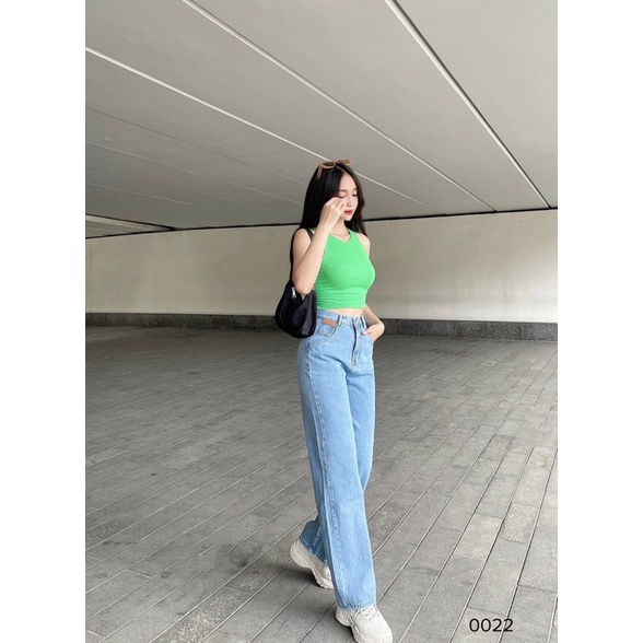 Quần jean nữ ống rộng ulzzang REVERCLOTHINGS Authentic Jeans