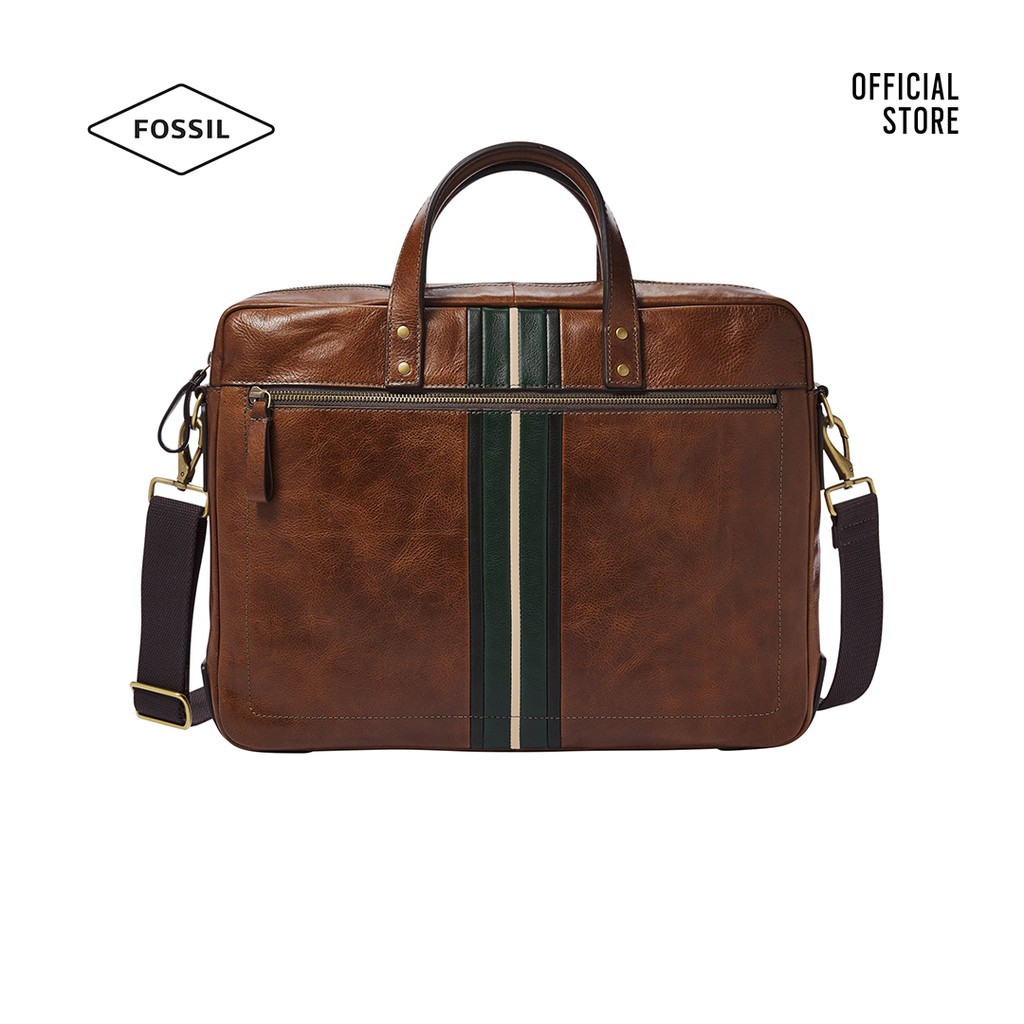 Túi đeo chéo nam Fossil Haskell Messenger Bag MBG9456222 - màu nâu