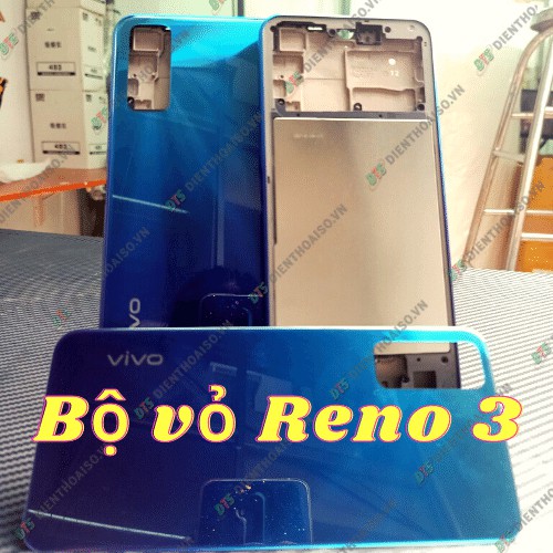 Vỏ bộ oppo Reno màu xanh và đen