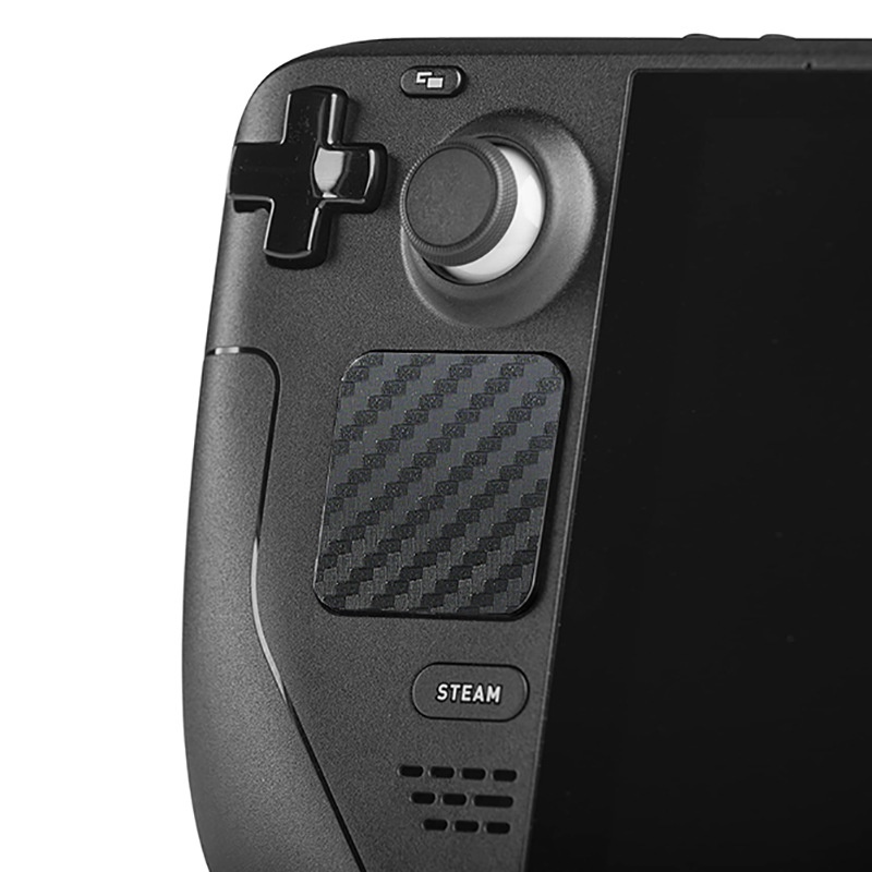Combo 02 miếng dán Trackpad và 04 Back button chống trầy xước vân carbon cực nhạy cho máy chơi game Steam Deck - Valve
