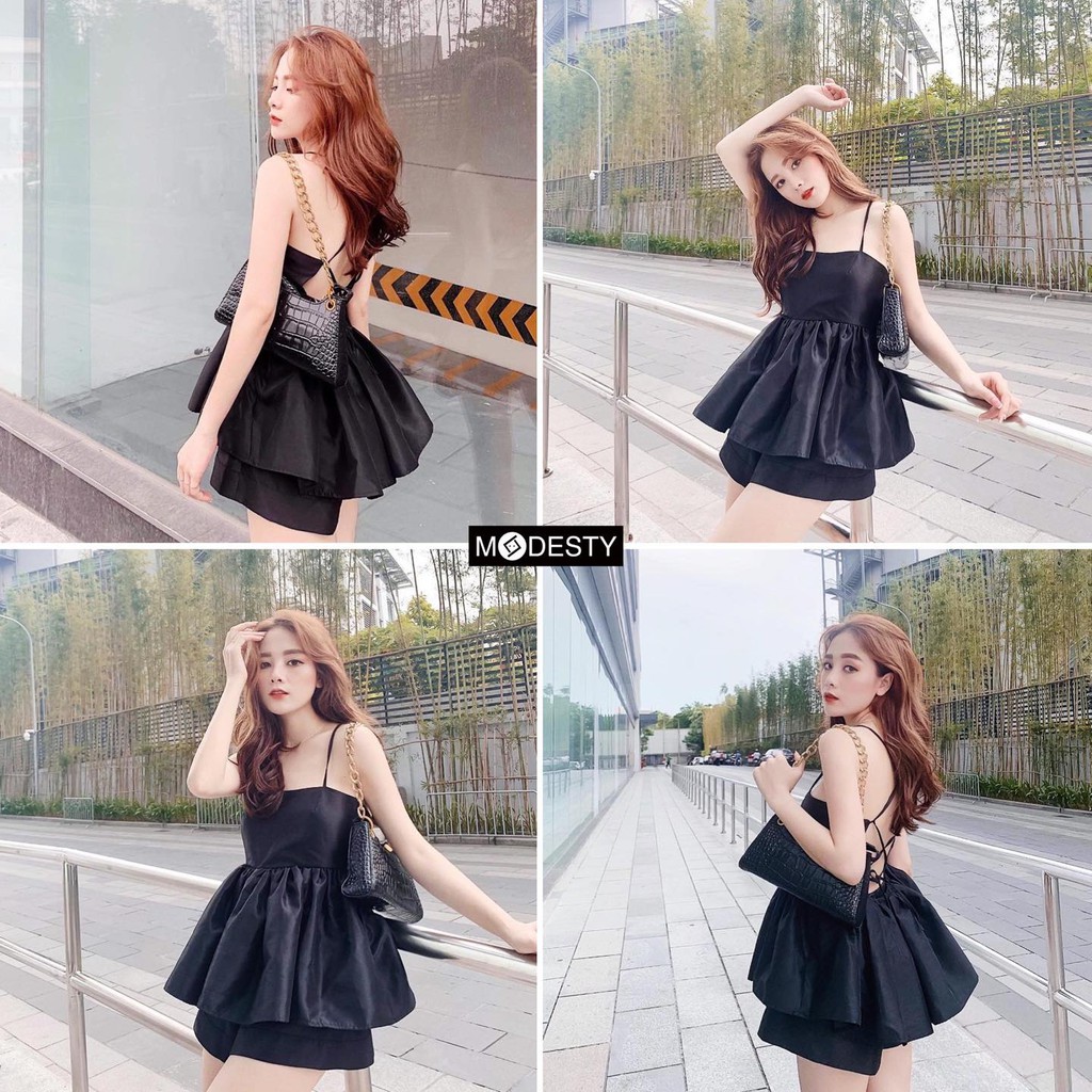 Modesty - Áo 2 dây đan lưng Dosnu Top