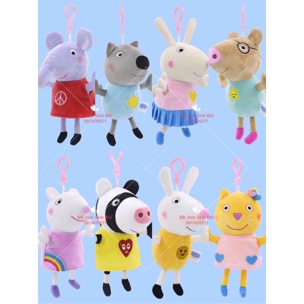 THÚ BÔNG CÁC NHÂN VẬT HEO PEPPA 19cm