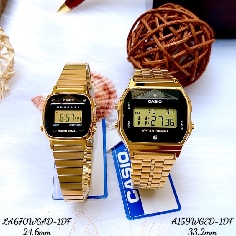 Couple Unisex Full Gold A159WGED LA670WGA
