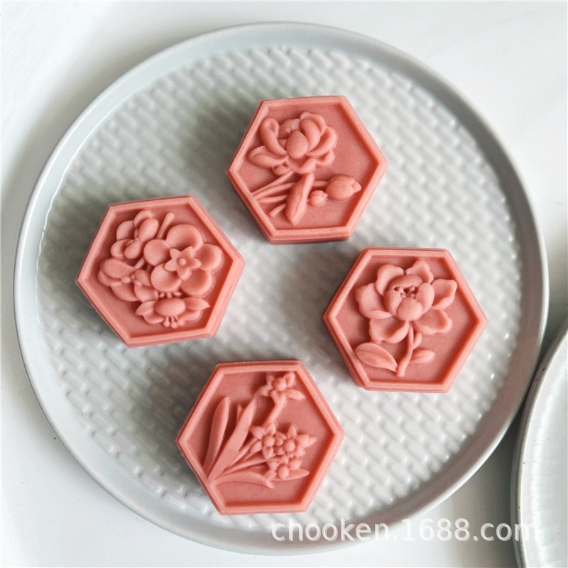 Khuôn trung thu lò xo 4 mặt 50g 2022 (MS4)