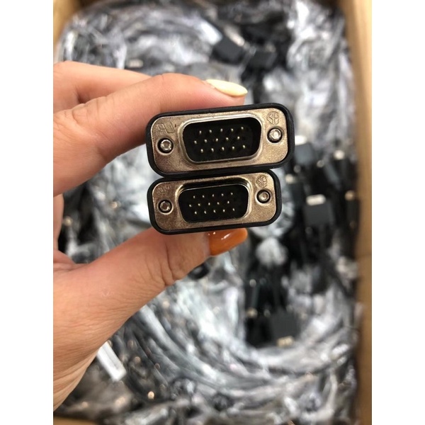 Dây VGA zin Dell, hp, dây theo màn Lõi Đồng chuyên màn to chuẩn 5+4 -Cáp 2 đầu VGA đực xịn tốt chống nhiễu