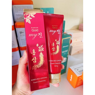 Sữa rửa mặt sâm hàn quốc chính hãng - sữa rửa mặt hồng sâm my gold - new