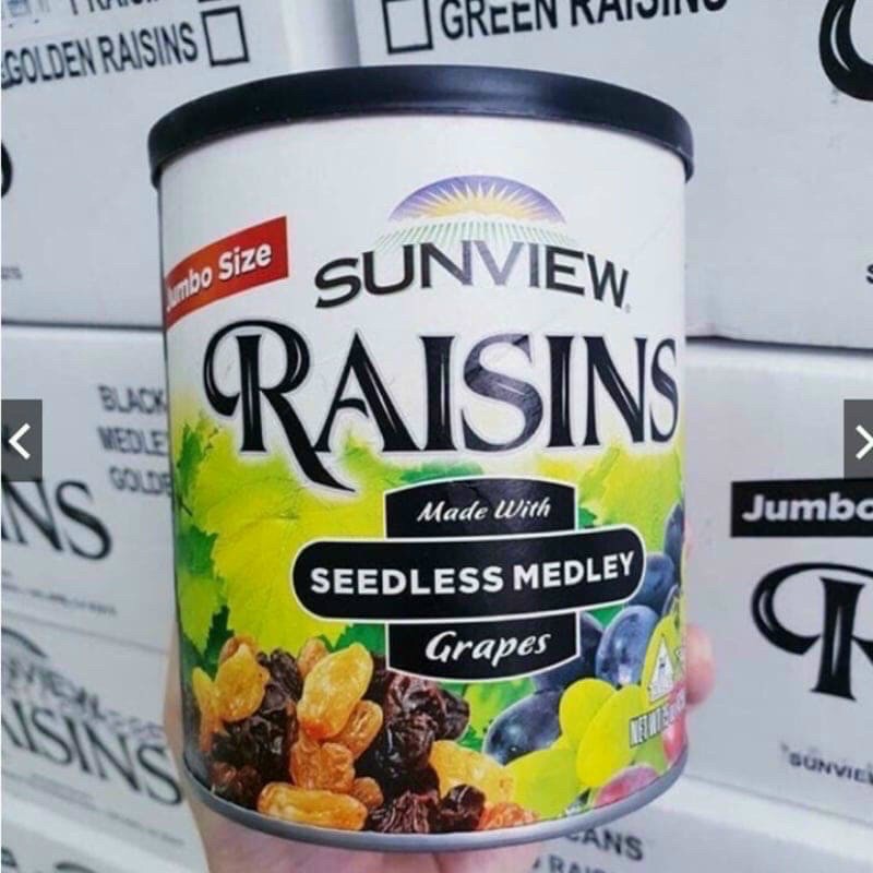 🍇🍇 HỦ 425gr NHO KHÔ SUNVIEW RAISINS