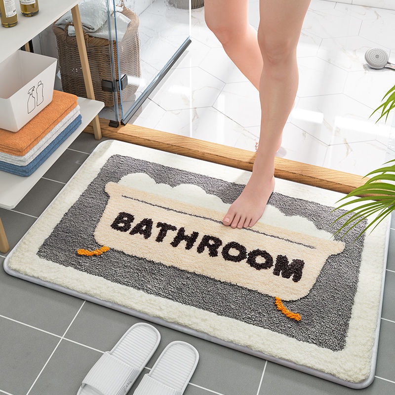 Thảm chùi chân chống trượt in hình dễ thương 40*60cm