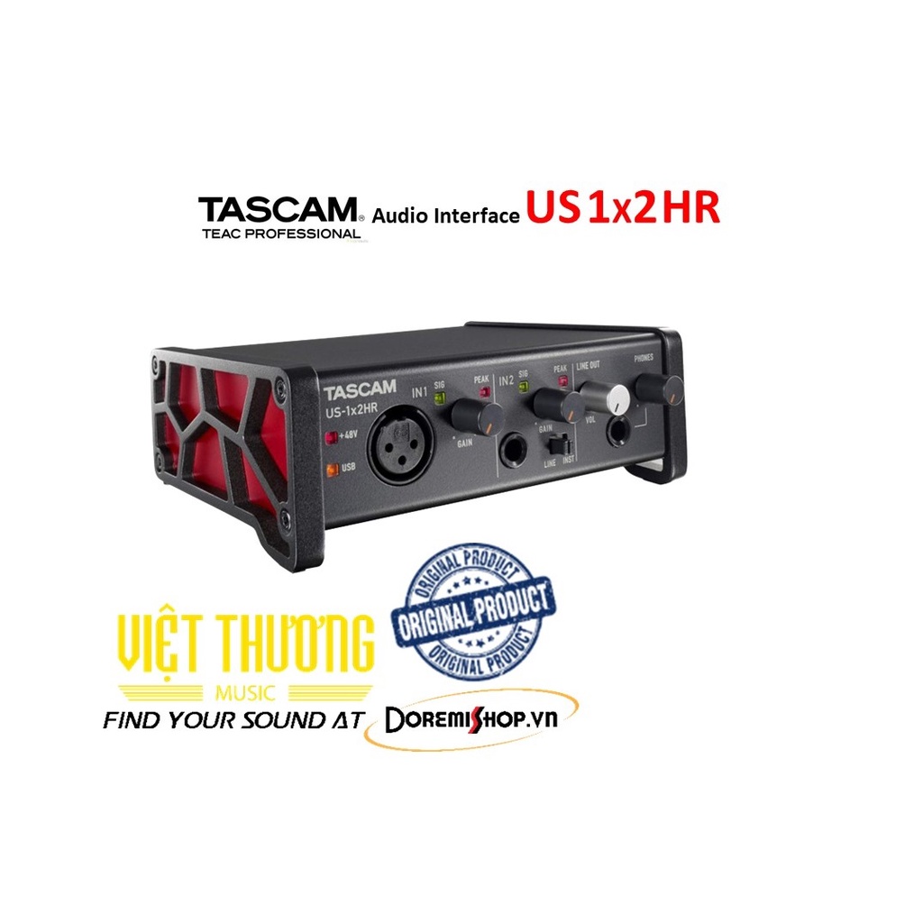 Thiết Bị Chuyển Đổi Tín Hiệu Âm Thanh TASCAM Audio Interface US 1x2 HR