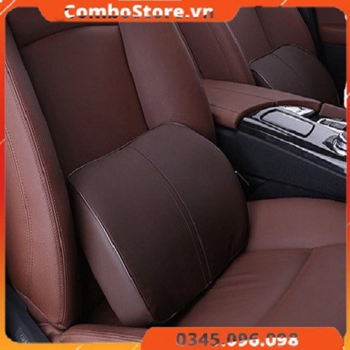 Gối tựa đầu gối tựa lưng cao su non ô tô xe hơi cao cấp