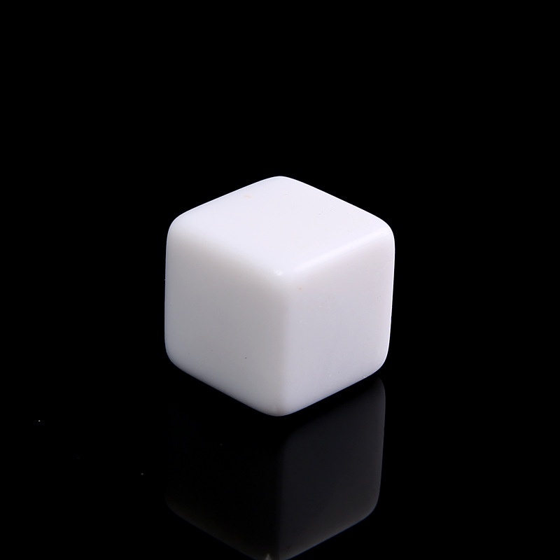 10 viên xí ngầu trắng trơn không số dùng tương tác boardgame