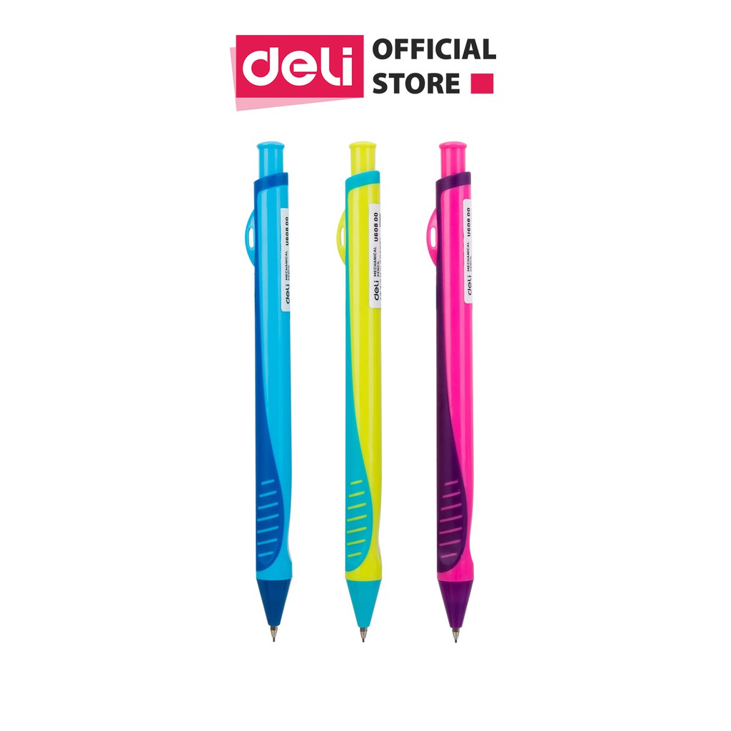 Bút chì kim Deli - 0.5mm/0.7mm - Nhiều màu sắc, họa tiết  - Màu ngẫu nhiên - EU60200 / EU60400 / EU60800