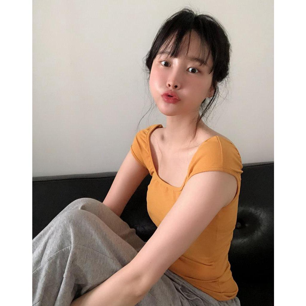 Áo Sát Nách Cổ Vuông Phong Cách Retro Mùa Hè Mới 62819