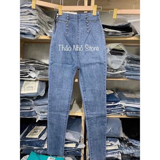 QUẦN JEAN NỮ LƯNG SIÊU CAO ĐÍNH HỘT SIÊU ĐẸP