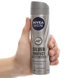 Xịt Khử Mùi Nivea Men Silver Protect 48h Đức