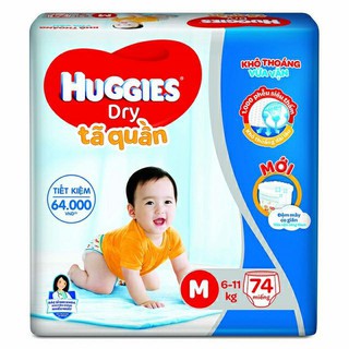 (Hà Nam) (đệm mây co giãn)Tã quần Huggies M74/L68/Xl62