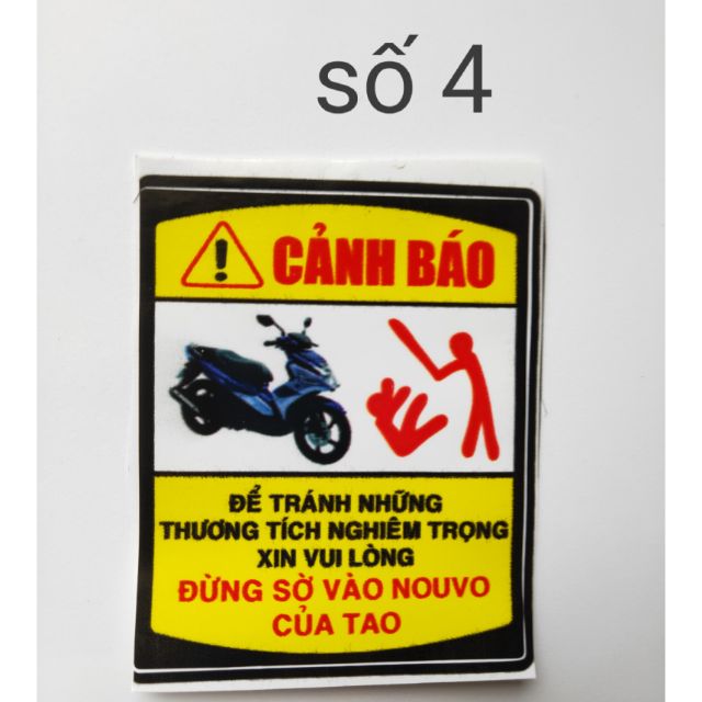 Tem chú ý và cảnh báo (decan)