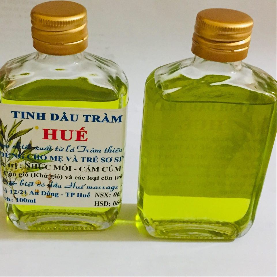 Tinh Dầu Tràm Huế Nguyên Chất 100ml - CHAI DẸP ĐỦ 100ml