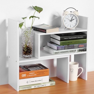 Kệ sách gỗ mini lắp ghép để bàn học phong cách hiện đại