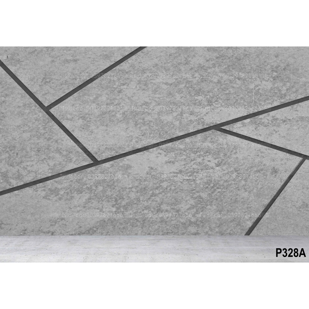 Xi măng xám hiện đại khổ rộng