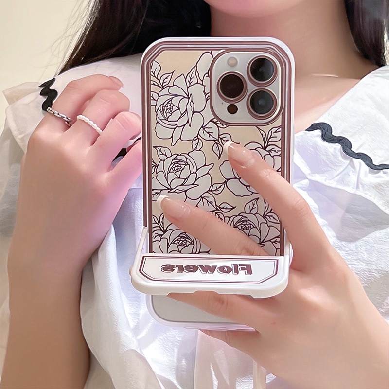 Ốp lưng iphone Ốp Điện Thoại Có Giá Đỡ Ẩn Cho iphone13Promax 11 / 12Pro 6 / 7 / 8plus Dinuo case