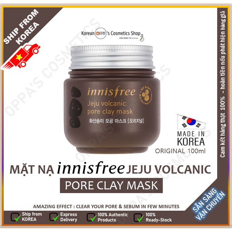 MẶT NẠ INNISFREE JEJU VOLCANIC PORE CLAY MASK