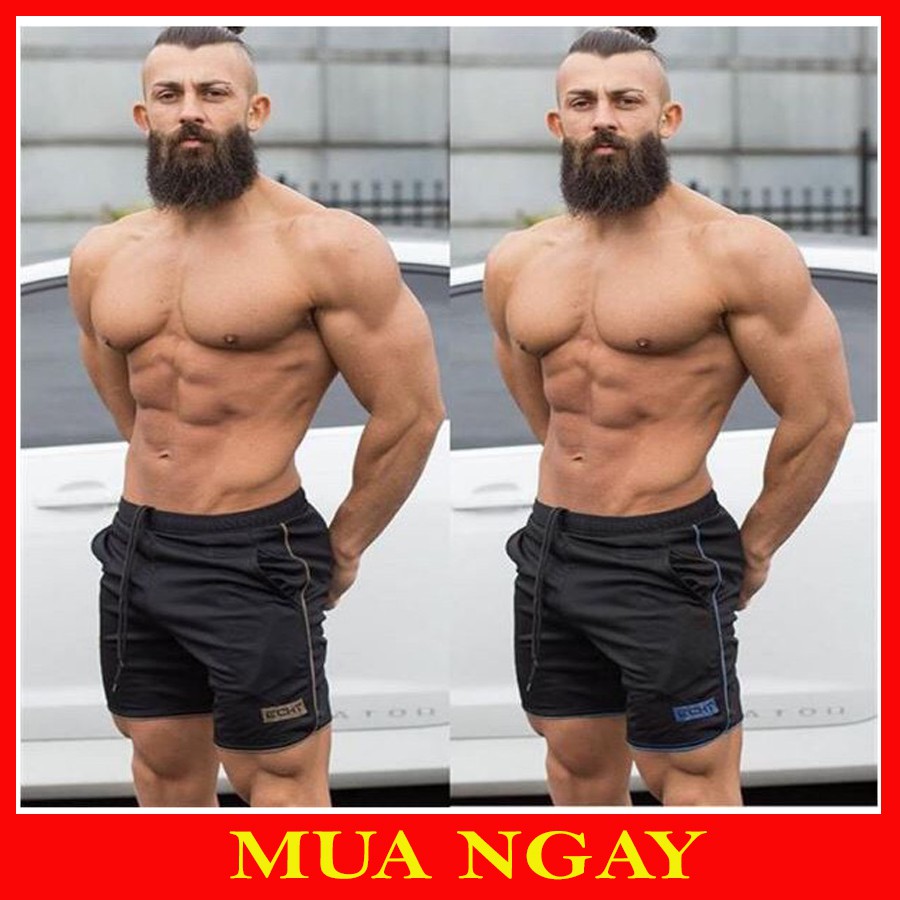 Quần Đùi Tập Gym Dáng Thể Thao Echt Cao Cấp