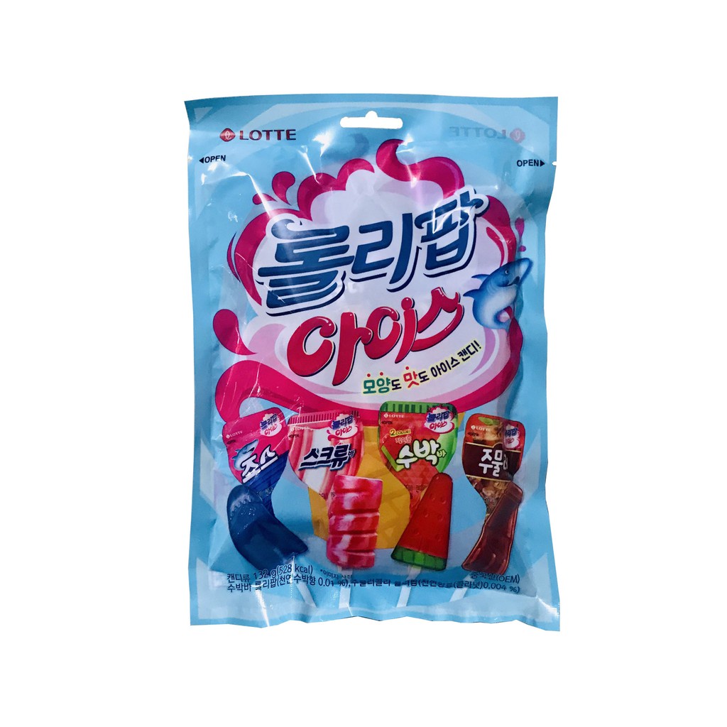 Kẹo Mút Lollipop Ice 4 vị siêu ngon hiệu Lotte 132g