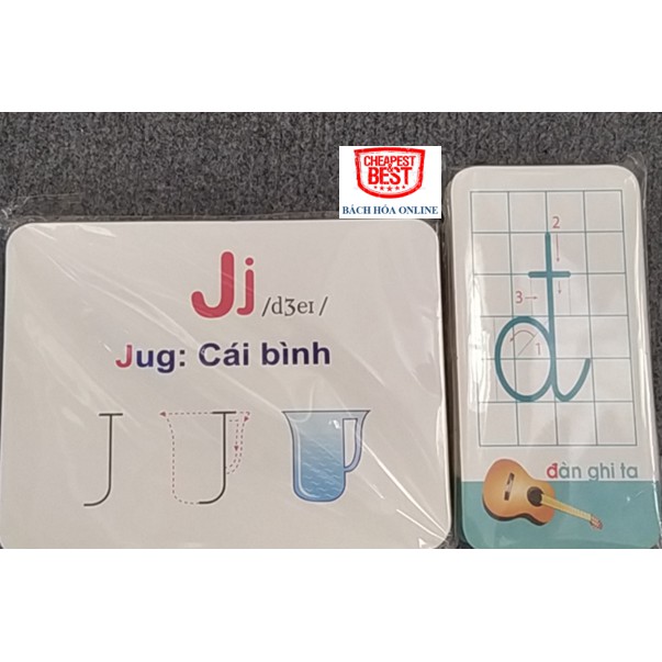 Flash Card bộ chữ cái tiếng anh & bộ chữ cái tiếng việt