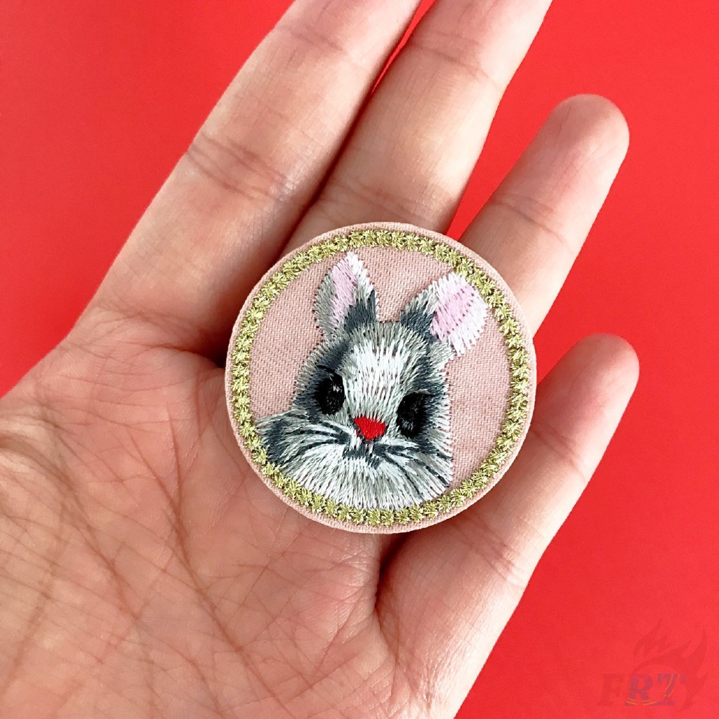 Sticker ủi thêu hình thú mèo dễ thương