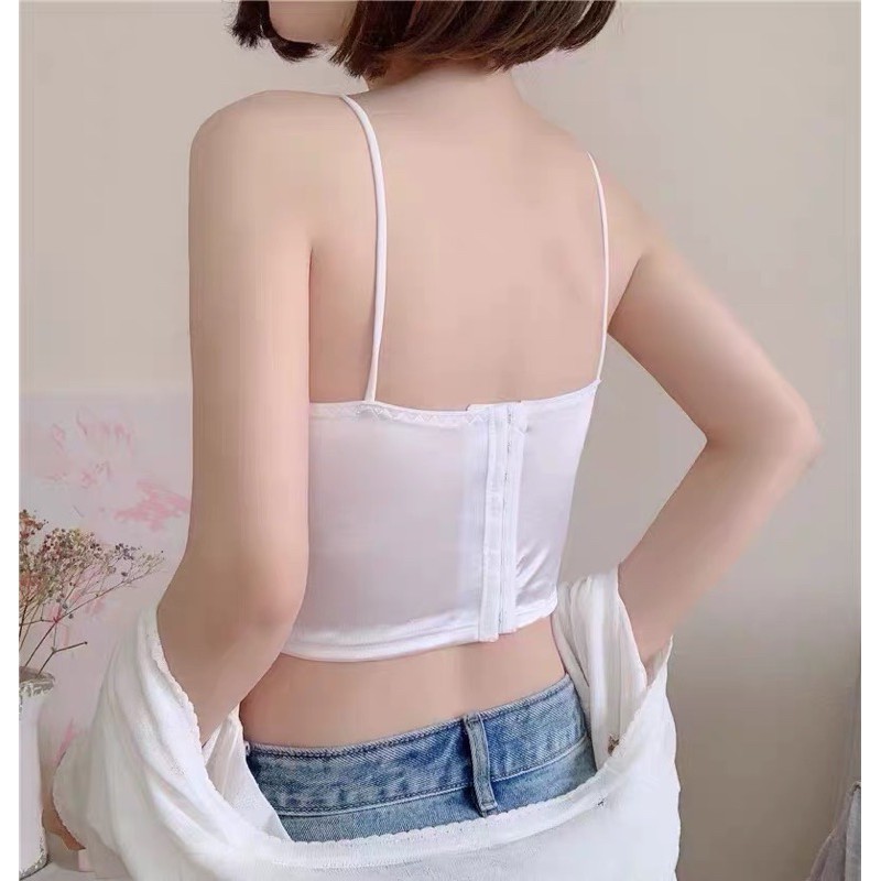 Áo Bra Satin Kèm Mod Ngực Hàng Loại 1 A27
