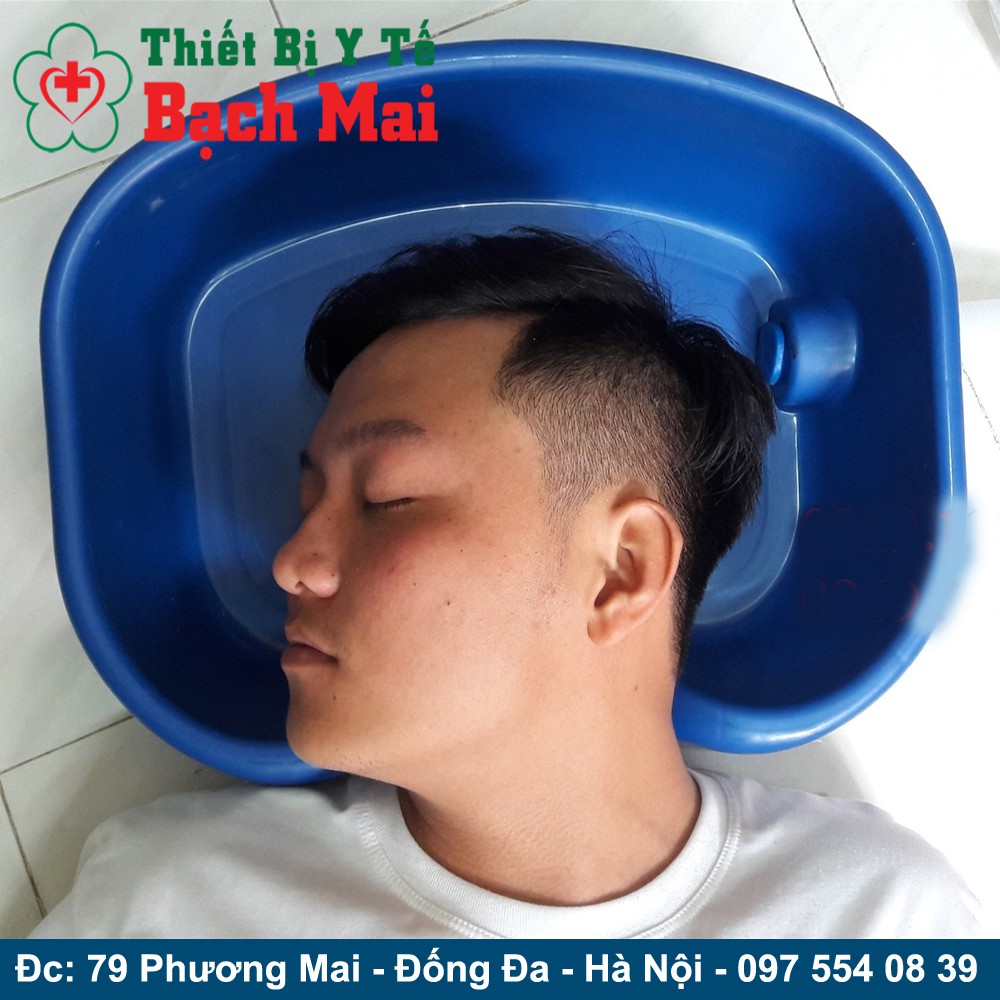 Chậu Gội Đầu Tại Giường Cho Người Bệnh [Xanh]