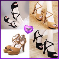 👠[SALE CÓ HẠN] Giày cao gót quai chéo cực xinh-CG51