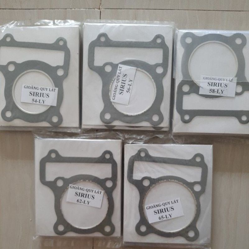 Gioăng quy lat dập đen xe SIRIUS độ 54-56-58-62-65