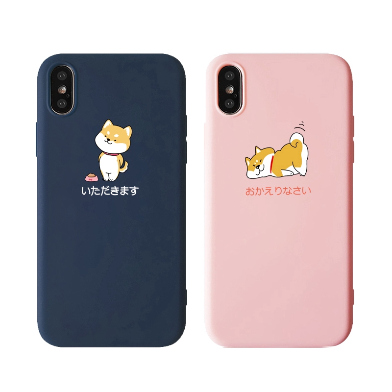 Ốp lưng dẻo hình chú chó hoạt hình đáng yêu cho iPhone XR X XS Max 6 6s 7 8 6plus 8plus 11 11Pro 11ProMAX