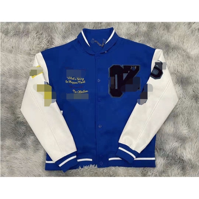 ⚡️⚡️Áo Khoác Louis Vuitton Varsity Leather Jacket/ Áo varsity jacket LV