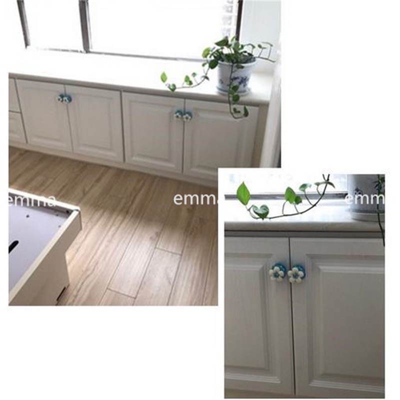 Bộ 2 Vỏ Bọc Tay Cầm Ngăn Kéo Tủ Bằng Cotton Hình Hoa Cỡ Nhỏ Chống Va Chạm Tiện Dụng