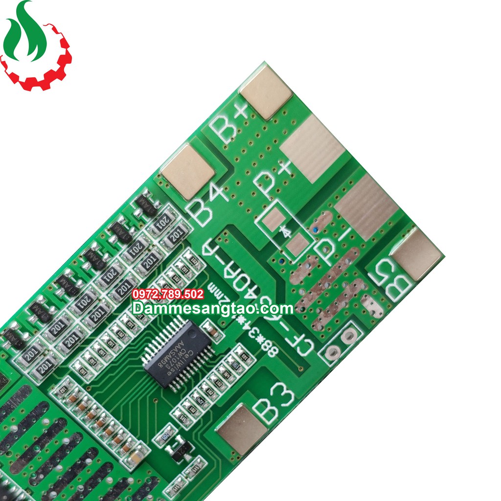 Mạch 6S 24V 40A BW bảo vệ pin Li-ion 3.7V