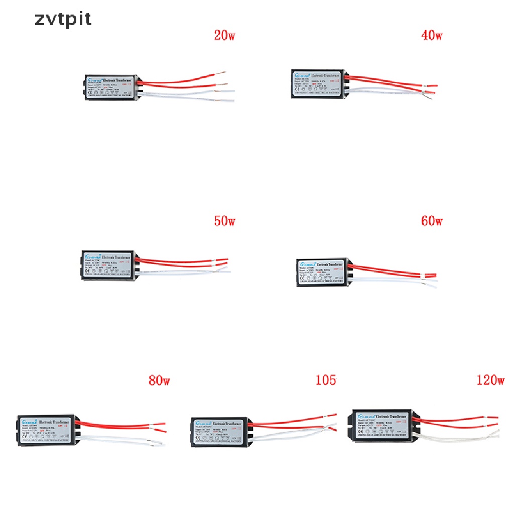 [ZVPT] AC 12V electronic transformer halogen light 20W/40W/60W/80W/105W/120W/50W DSF