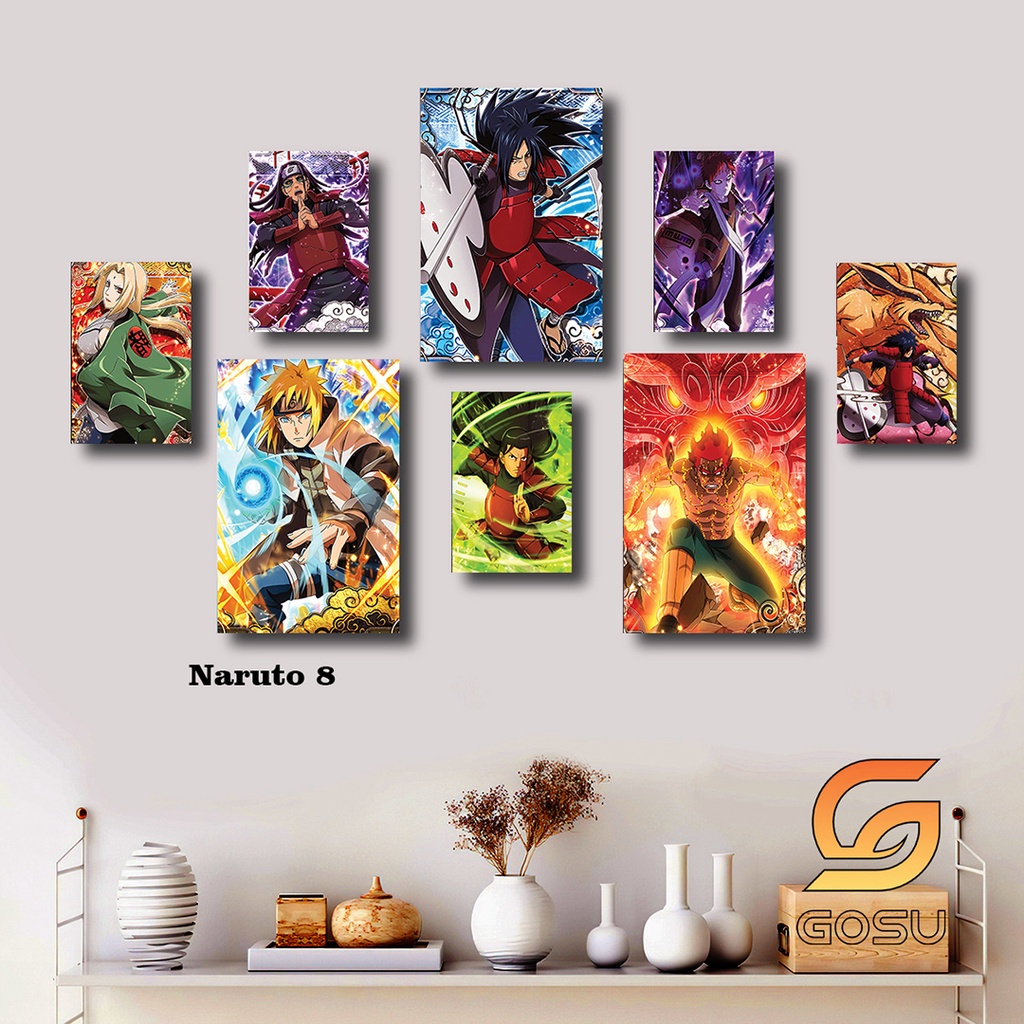 Chủ đề Naruto, Sasuke, Sakura, Boruto, Hokage - Tranh chất liệu Fomex Phủ Tráng Gương dày 5mm