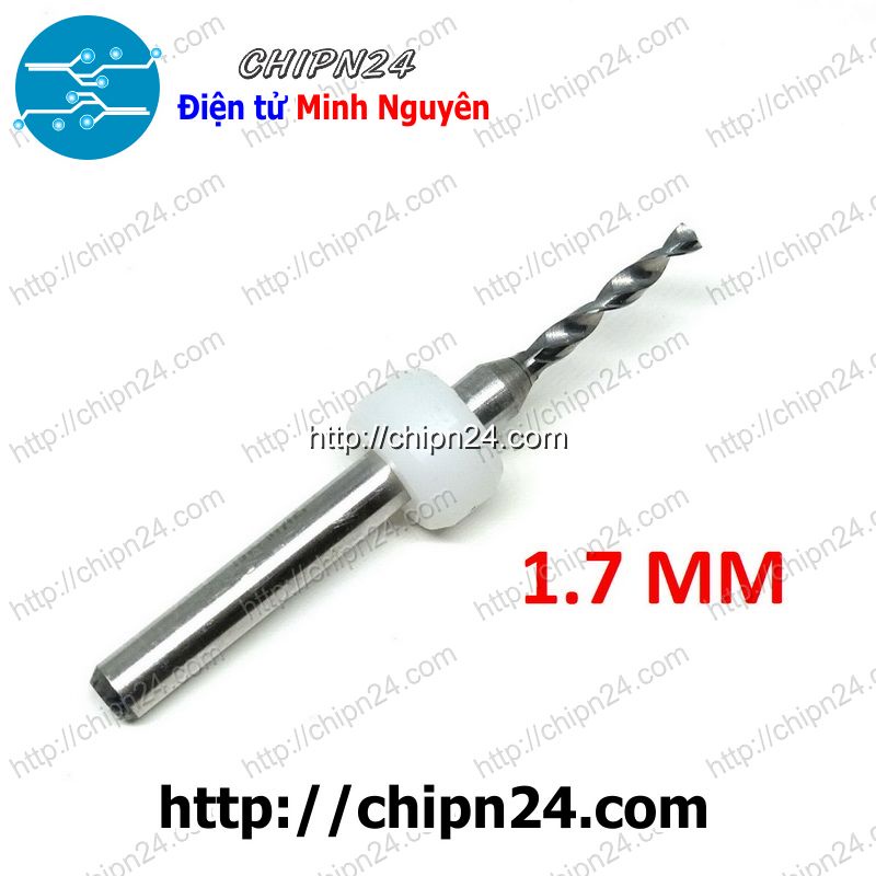 [2 CÂY] Mũi khoan mạch in CNC 1.7mm (Mạch điện tử, PCB)